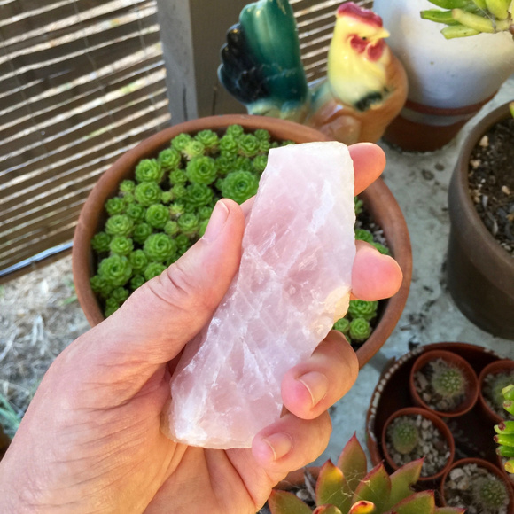 UnBranded Accessories - ROSE QUARTZ . RAW . WAND . GEMSTONE . LOVE STONE